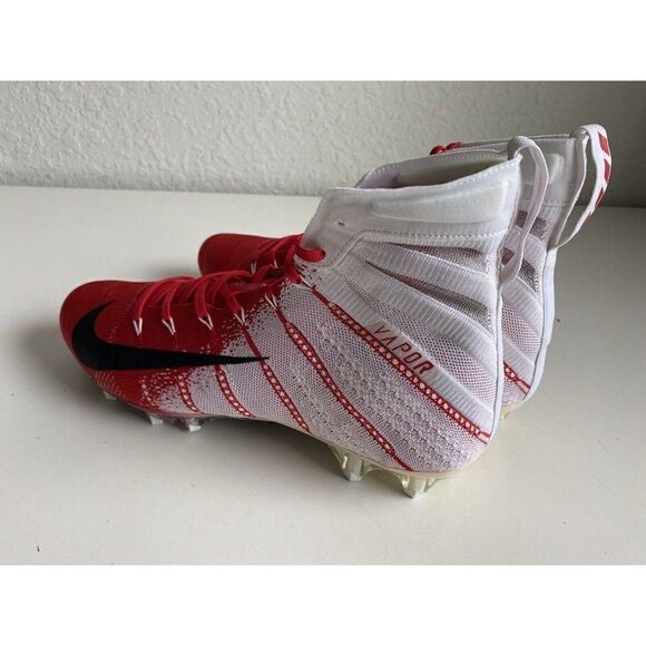 Nike Vapor Untouchable 3 Elite Football Cleats White Gym Red Sz 12.5 AO3006-160‎ main image 6